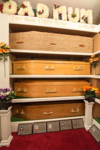 Showroom with Coffins